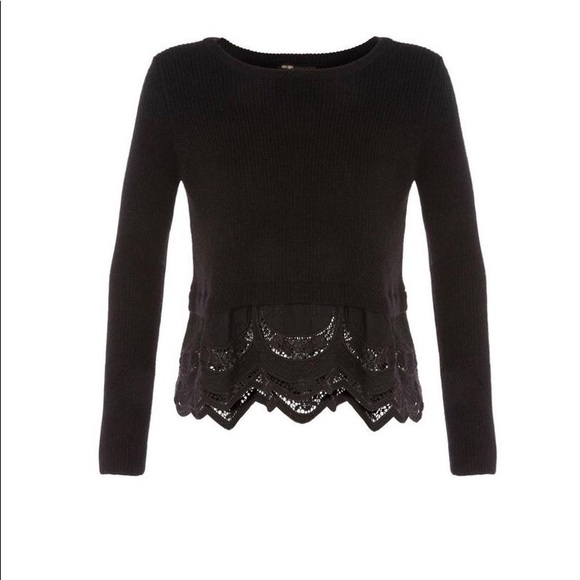 Maje black knit sweater - Picture 1 of 2